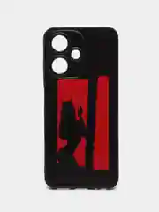 Рыжий чехол на Infinix Hot 30 Play / Инфиникс Хот 30 Плей прозрачный, с рисунком, защита камеры