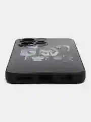 Угольный чехол на Infinix Hot 30 Play / Инфиникс Хот 30 Плей прозрачный, с рисунком, защита камеры