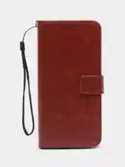 Багровый чехол-книжка с магнитной застежкой для OnePlus 10T (Ван Плюс 10Т)
