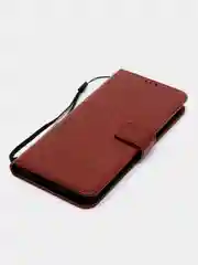 Багровый чехол-книжка с магнитной застежкой для OnePlus 10T (Ван Плюс 10Т)
