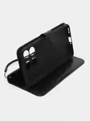 Черный чехол-книжка с магнитной застежкой для OnePlus 10T (Ван Плюс 10Т)