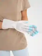 Голубой перчатки латексные, для уборки, 3 пары