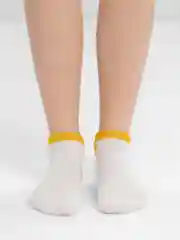 Желтый женские белые носки