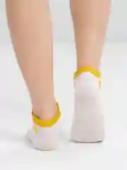 Желтый женские белые носки