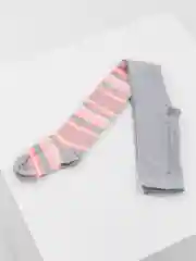 Колготки с рисунком полосочка для  девочки микс
