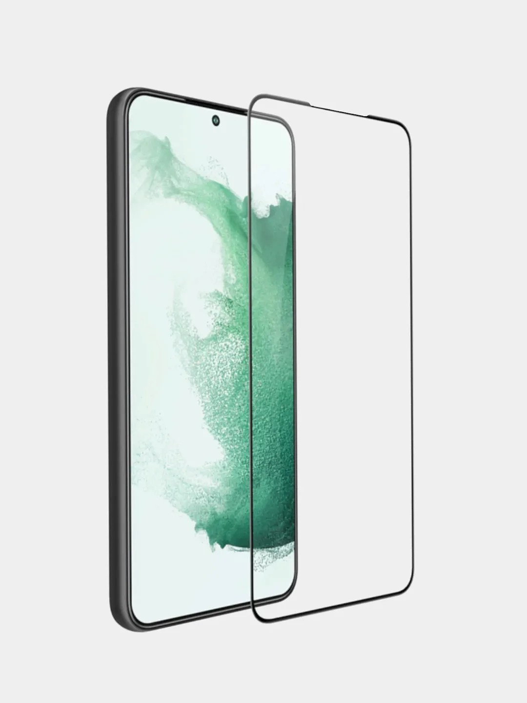 Черный защитное стекло 6D для Samsung Galaxy S23 / Самсунг Галакси С23