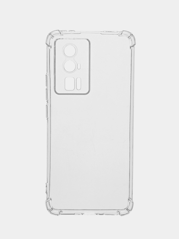 Чехол Poco F5 Pro / Поко Ф5 Про, прозрачный, силиконовый, противоударный
