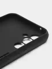 Угольный чехол для Samsung Galaxy A54 / Самсунг Галакси А54 с металлической подставкой