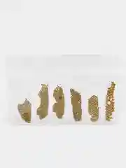 Бежевый меланж объемные фигурки для 3D дизайна ногтей, стразы для маникюра и педикюра