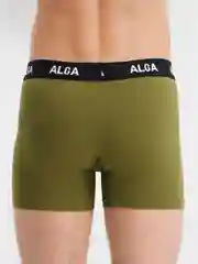 Зелёный хаки мужские трусы-боксеры Alga