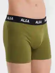 Зелёный хаки мужские трусы-боксеры Alga