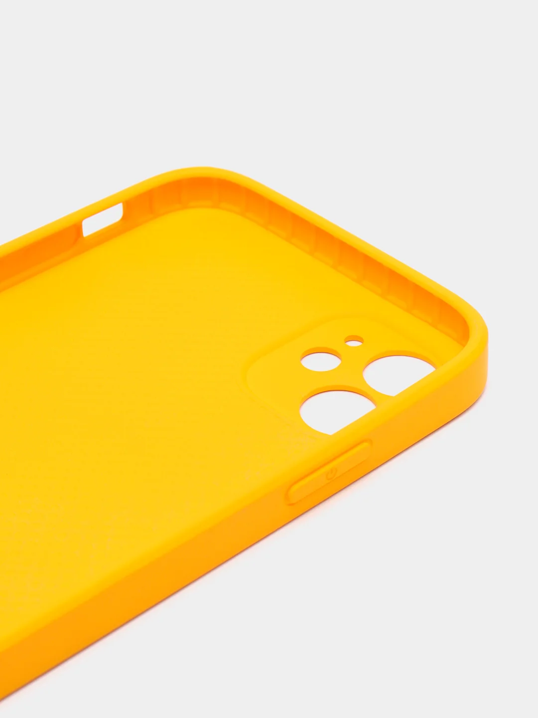 Горчичный чехол силиконовый для iPhone 11, со стеклянной панелью, с защитой для камеры