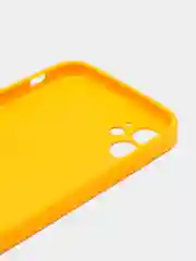 Горчичный чехол силиконовый для iPhone 11, со стеклянной панелью, с защитой для камеры