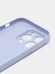 Аметистовый силиконовый чехол на iPhone 14, 14 Plus, 14 Pro, 14 Pro Max, со стеклянной панелью