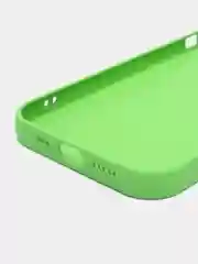 Лайм силиконовый чехол на iPhone 14, 14 Plus, 14 Pro, 14 Pro Max, со стеклянной панелью