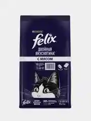Сухой корм для кошек Felix Двойная Вкуснятина, с мясом, 10 кг