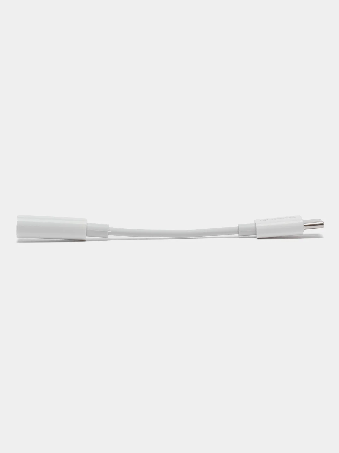 Белый переходник для наушников Type-C -Jack 3.5 mm FaisON P-66, AUX адаптер, 10 см