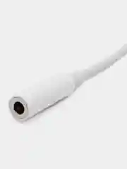Белый переходник для наушников Type-C -Jack 3.5 mm FaisON P-66, AUX адаптер, 10 см