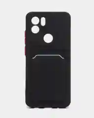 Тёмно-коричневый чехол с карманом для карты XIAOMI POCO C51 / REDMI A2 / A2 PLUS / REDMI A1 PLUS / A1