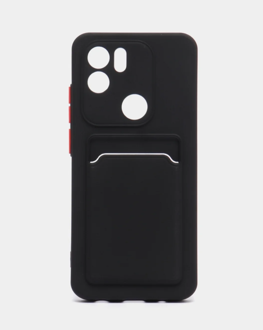 Черный чехол XIAOMI POCO C51 / REDMI A2 PLUS / A2 / REDMI A1 PLUS / A1 с  карманом для карты