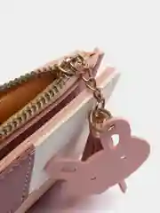Розовый кошелек женский, кошелек для девочки