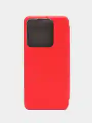 Красный чехол-книжка для Infinix Smart 7 / Spark Go 2023 / Pop 7, 7 Pro / Инфиникс Смарт 7