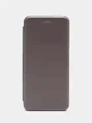 Серебряный чехол-книжка для Infinix Smart 7 / Spark Go 2023 / Pop 7, 7 Pro / Инфиникс Смарт 7