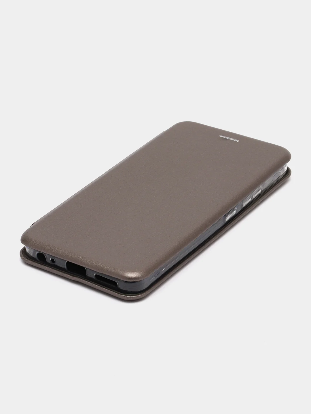 Серебряный чехол-книжка для Infinix Smart 7 / Spark Go 2023 / Pop 7, 7 Pro / Инфиникс Смарт 7