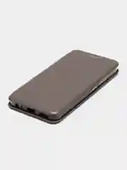 Серебряный чехол-книжка для Infinix Smart 7 / Spark Go 2023 / Pop 7, 7 Pro / Инфиникс Смарт 7