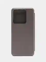 Серебряный чехол-книжка для Infinix Smart 7 / Spark Go 2023 / Pop 7, 7 Pro / Инфиникс Смарт 7