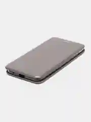 Серебряный чехол книжка ZTE Blade A5 2020 ЗТЕ Блейд A5 2020
