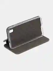 Серебряный чехол-книжка для ZTE Blade A3 2020 (ЗТЕ Блейд A3 2020)