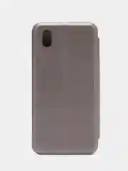 Серебряный чехол-книжка для ZTE Blade A3 2020 (ЗТЕ Блейд A3 2020)