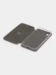Серебряный чехол-книжка для ZTE Blade A3 2020 (ЗТЕ Блейд A3 2020)