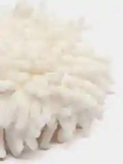 Белый полотенце для рук, круглое