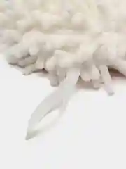 Белый полотенце для рук, круглое