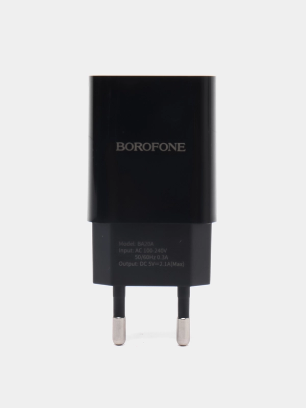 Сетевое зарядное устройство Borofone BA20A, с кабелем для iPhone и Android