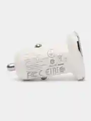 Белый автомобильное зарядное устройство Borofone BZ12A, BZ12B 18W + кабель для iPhone и Android