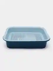 Розовый лоток для кошек Лекси, с бортом