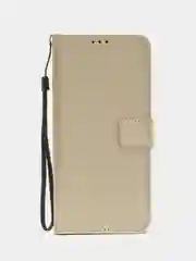 Золотой чехол-книжка с магнитной застежкой для Infinix Smart 7 HD, Инфиникс Смарт 7 ХД