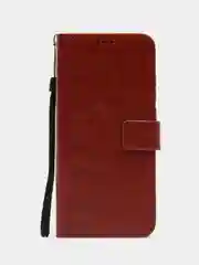 Багровый чехол-книжка с магнитной застежкой для Samsung Galaxy A04e (Самсунг Галакси А04е)