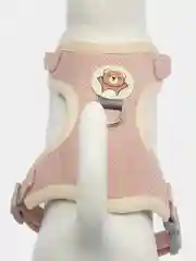 Розовый мягкая шлейка с поводком для кошек, собак, кроликов