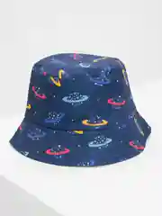 Синий панама детская/Двусторонняя панамка/Панама унисекс/Панама для мальчиков и девочек