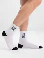 Носки мужские, высокие, черно-белые