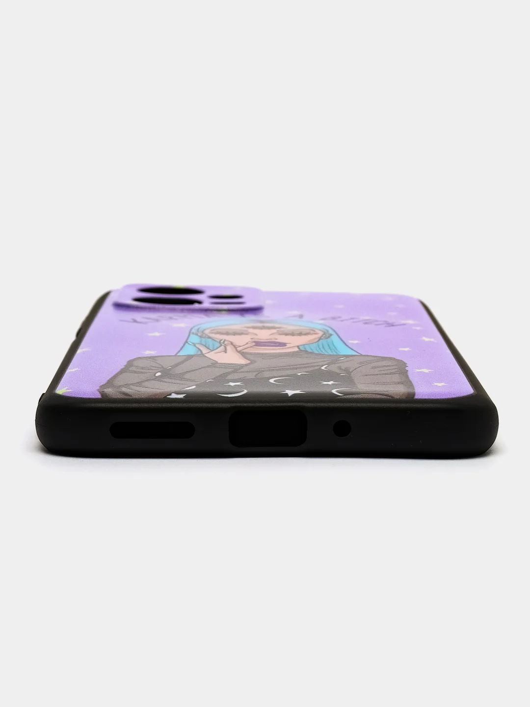 Пурпурный силиконовый чехол для Xiaomi Note 12 5G / POCO X5 5G (Сяоми Нот 12 5 Джи / Поко Х5), с принтом, с рисунком