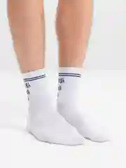 Носки мужские, высокие, черно-белые