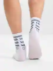 Носки мужские, высокие, черно-белые