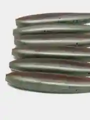 Зелёный хаки силиконовая приманка 5", 127 мм, 6 штук