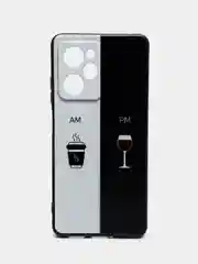 Бирюзовый чехол для Xiaomi Poco X5 Pro 5G (Сяоми Поко Х5 Про 5 Джи), с принтом, с рисунком