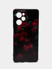 Оранжевый чехол для Xiaomi Poco X5 Pro 5G (Сяоми Поко Х5 Про 5 Джи), с принтом, с рисунком